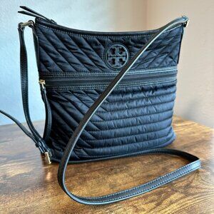 Tory Burch Black Quilted Crossbody Bag